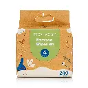 ECO BOOM Biodegradable Bamboo Baby Wet Wipes (4 Packs of 60 Wipes)