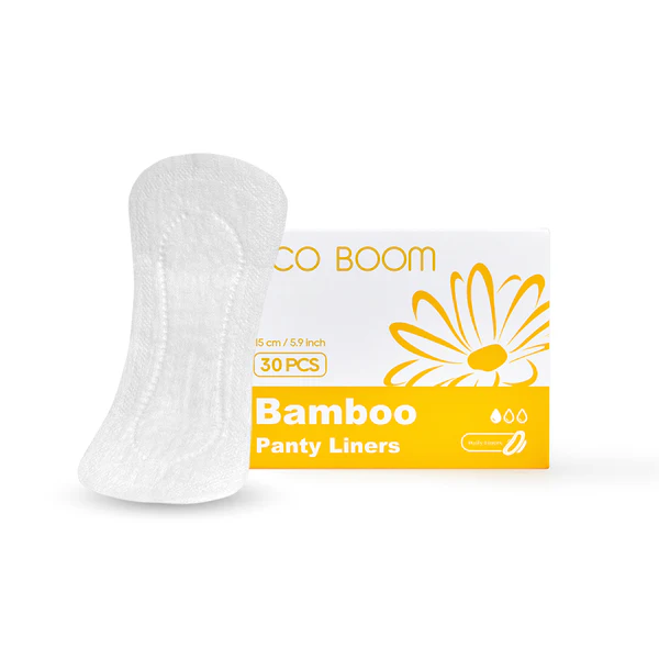 ECO BOOM Bamboo Panty Liners (38 Pieces x 48 Packs)