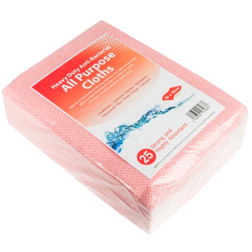 All Purpose Cloths - Red or Blue (Pack of 25)
