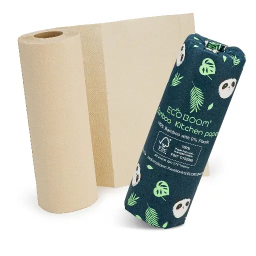 ECO BOOM Bamboo Kitchen Paper - Box Deal (24 Rolls)